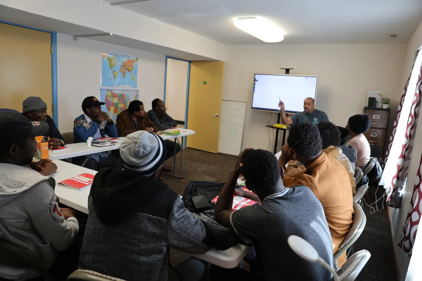 A full EAL classroom at Cactus Nazarene Ministry Center